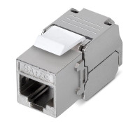 Модуль Keystone Jack RJ-45(8P8C) FTP экранир. кат.5e тип 180град. самозажимной PRO Rexant 02-0071