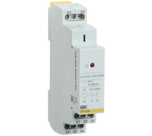 Реле промежуточное OIR 2 конт. (8А) 110В AC/DC IEK OIR-208-ACDC110V