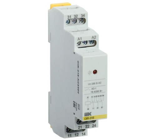 Реле промежуточное OIR 3 конт. (16А) 230В AC IEK OIR-316-AC230V