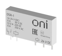 Реле ультратонкое OSR 1C 24В DC ONI OSR-1