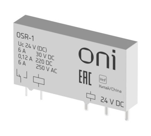 Реле ультратонкое OSR 1C 24В DC ONI OSR-1