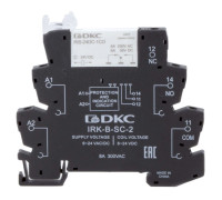 Реле интерфейсное 1CO ком. ток 6А AgSnO2 напряжение 24В AC/DC винт. клеммы DKC IRK-24UC-1CO