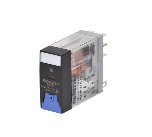 Реле 8А 2перекл. 24В DC тест кнопка LED SE RSXG22BD