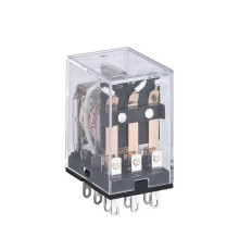 Реле промежуточное JZX-22F/2Z PLU 2 конт. 5А 220В AC (R) CHINT 285127