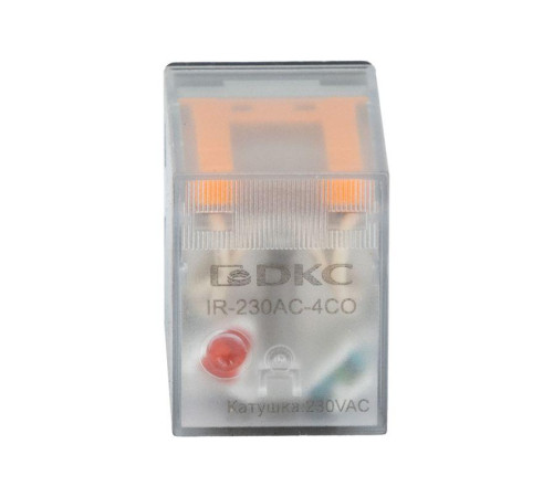 Реле одиночное 230В AC до 5А 4 прекидн. контакта DKC IR-230AC-4CO