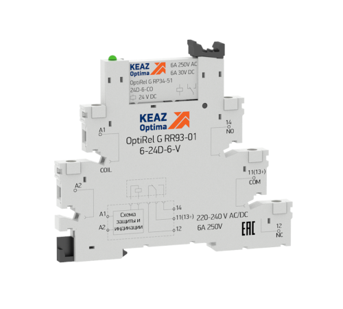 Модуль релейный OptiRel G RM38-51-24D-6-V-CO-G КЭАЗ 280990