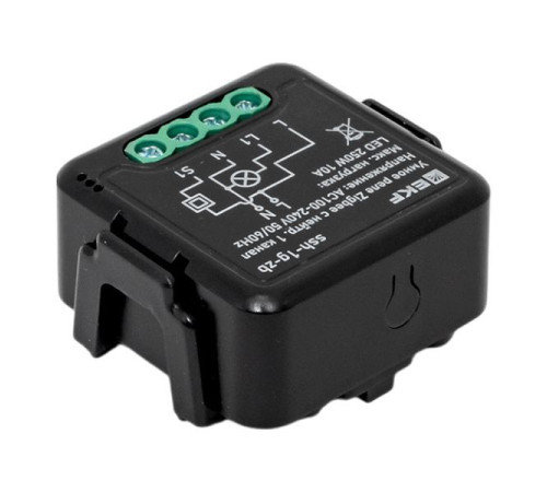 Реле умное в подрозетник 1-канальное Zigbee Connect Select с нейтралью EKF ssh-1g-zb