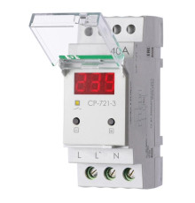 Реле напряжения CP-721-3 контроль напряжения: нижн. порог 140-210В верхн. порог 240-300В цифров. индикация напряжения 2мод. монтаж на DIN-рейку возможность пломбировки панели управления F&F EA04.009.021
