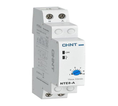Реле времени NTE8-10A (задержка времени выключения) 1-10с 1НО AC 230В (R) CHINT 258326