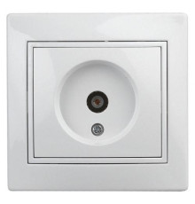 Розетка телевизионная одиночная TV СП Plano 1-301-01 IP20 бел. Intro Б0027617