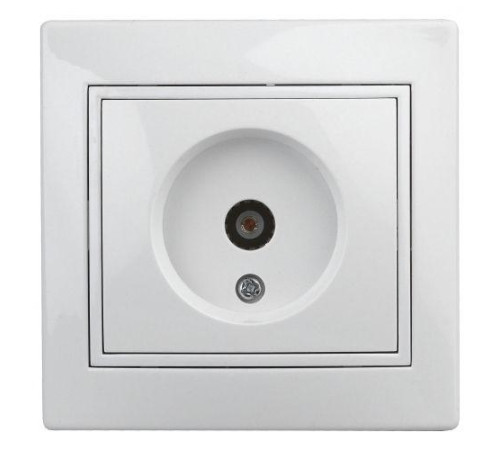 Розетка телевизионная одиночная TV СП Plano 1-301-01 IP20 бел. Intro Б0027617