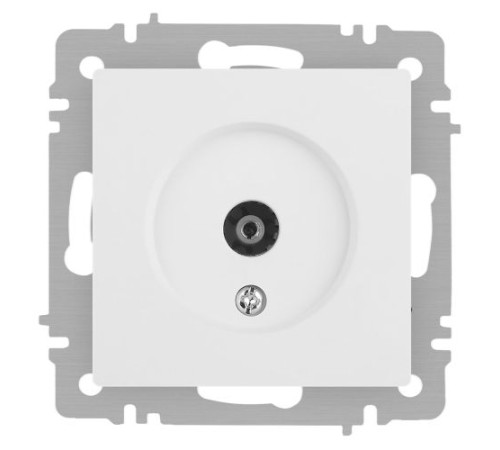Розетка Accent 6-301-01М TV одиночная IP20 СУ бел. матов. Intro Б0063603