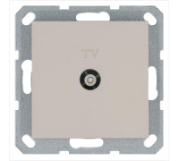 Розетка телевизионная оконечная TV Ф9.5мм механизм тауп Jasmart G6001T