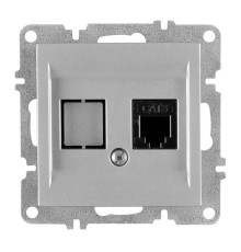 Розетка телефонная 1вых. СП 1мод. LAVIN/KAREN RJ45 кат.3 механизм сер. ARVIA 50 03 2000 221