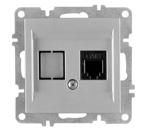 Розетка телефонная 1вых. СП 1мод. LAVIN/KAREN RJ45 кат.3 механизм сер. ARVIA 50 03 2000 221