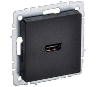 Розетка СП BRITE HDMI РHDMI-0-БрЧ черн. IEK BR-H10-K02