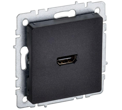 Розетка СП BRITE HDMI РHDMI-0-БрЧ черн. IEK BR-H10-K02