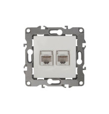Розетка компьютерная 2-м Эра12 RJ45 12-3108-01 бел. Эра Б0014729