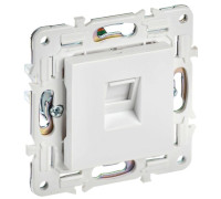 Розетка компьютерная RJ45 кат.5E SKANDY SK-K01W арктич. бел. IEK SK-K10-1-K01