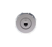 Розетка компьютерная СП OSEN RJ45 кат.6 механизм сер. матов. LEZARD 743-7488-140