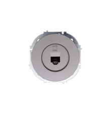 Розетка компьютерная СП OSEN RJ45 кат.6 механизм сер. матов. LEZARD 743-7488-140