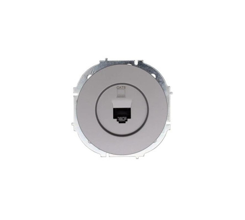 Розетка компьютерная СП OSEN RJ45 кат.6 механизм сер. матов. LEZARD 743-7488-140
