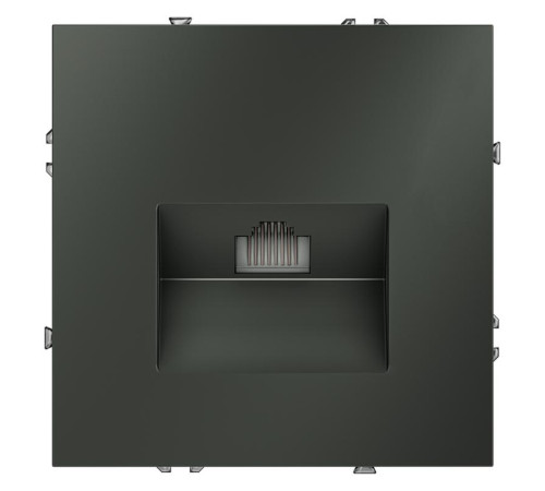 Розетка компьютерная 1-м СП S70 RJ45 кат.6 механизм титан Voltum VLS060106
