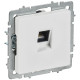 Розетка компьютерная СП BRITE РК11-БрАБ RJ45 кат.6 механизм арктич. бел. IEK BR-K10-2-K91