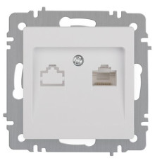 Розетка Intro Accent 6-303-01 информационная RJ45 IP20 СУ бел. Intro Б0063624