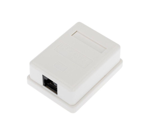 Розетка компьютерная 1-м ОП RJ45 (8P8C) кат.6 UTP неэкранир. Rexant 03-0132