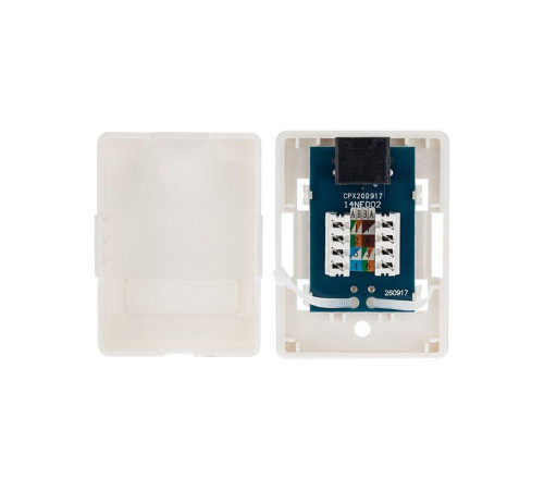 Розетка компьютерная 1-м ОП RJ45 (8P8C) кат.6 UTP неэкранир. Rexant 03-0132