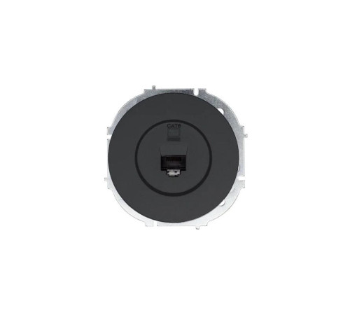 Розетка компьютерная СП OSEN RJ45 кат.6 механизм черн. бархат LEZARD 743-4288-140