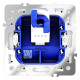 Розетка компьютерная 1-м СП S70 RJ45 кат.6 механизм кашемир Voltum VLS060103
