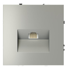 Розетка компьютерная 1-м СП S70 RJ45 кат.6 механизм сталь Voltum VLS060105