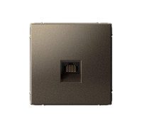 Розетка компьютерная ArtGallery RJ45 кат.5E механизм мокко SE GAL000683
