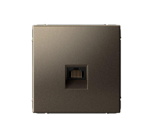 Розетка компьютерная ArtGallery RJ45 кат.5E механизм мокко SE GAL000683