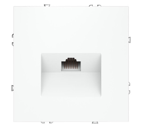 Розетка компьютерная 1-м СП S70 RJ45 кат.6 механизм бел. матов. Voltum VLS060102