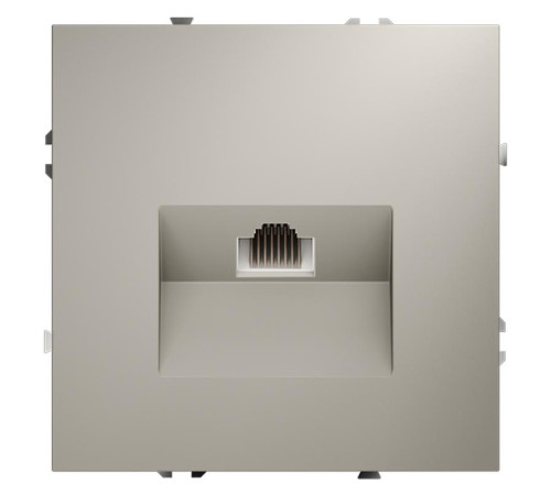 Розетка компьютерная 1-м СП S70 RJ45 кат.6 механизм кашемир Voltum VLS060103