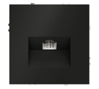Розетка компьютерная 1-м СП S70 RJ45 кат.6 механизм черн. матов. Voltum VLS060108