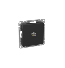 Розетка компьютерная СП Эпика RJ45 кат.5 механизм черн. EKF UP1-SOB-RJ45-5