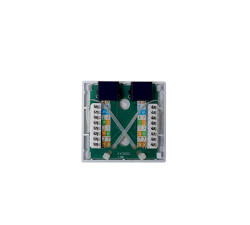 Розетка компьютерная 8P8C (RJ-45) UTP Cat.5e 2 порта TOKOV Eletrcic TKE-SMB-8P8C-2P-UTP