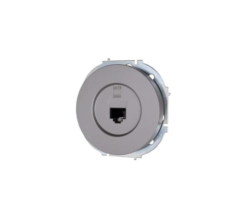 Розетка компьютерная СП OSEN RJ45 кат.6 механизм сер. матов. LEZARD 743-7488-140