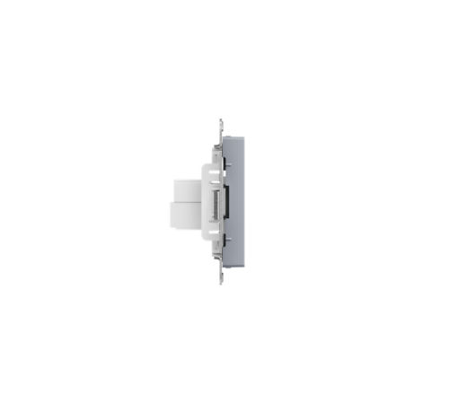 Розетка компьютерная 1-м СП Эпика RJ45 кат.5 механизм алюм. EKF UP1-SOA-RJ45-5
