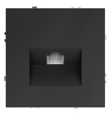 Розетка компьютерная 1-м СП S70 RJ45 кат.6 механизм графит Voltum VLS060107