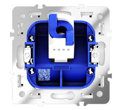 Розетка компьютерная 1-м СП S70 RJ45 кат.6 механизм бел. матов. Voltum VLS060102