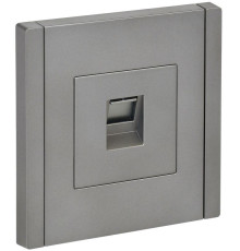 Розетка компьютерная RJ45 кат.5E FORTE&PIANO FP532 сталь IEK FP-K10-1-K46