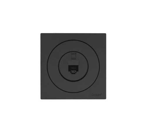 Розетка компьютерная СП OSEN RJ45 кат.6 механизм черн. бархат LEZARD 743-4288-140