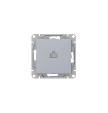Розетка компьютерная 1-м СП Эпика RJ45 кат.5 механизм алюм. EKF UP1-SOA-RJ45-5