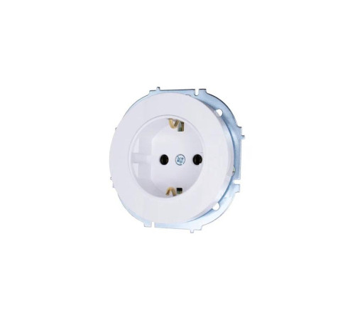 Розетка 1-м OSEN IP20 с заземл. ПБТ бел. LEZARD 743-0288-122B