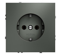 Розетка 1-м СП S70 16А с заземл. механизм титан Voltum VLS040106